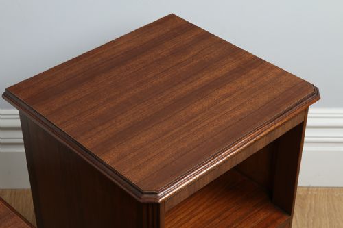 fig 3. Pair of Army & Navy Walnut Bedside Cupboards (Circa 1930)