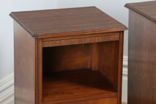 fig 5. Pair of Army & Navy Walnut Bedside Cupboards (Circa 1930)