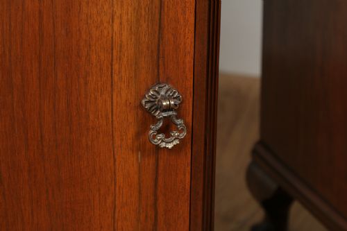 fig 7. Pair of Army & Navy Walnut Bedside Cupboards (Circa 1930)