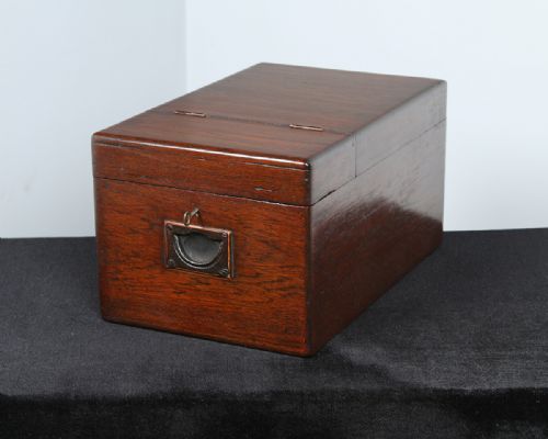 fig 2. Victorian Colonial Teak Vanity Sewing Box (Circa 1870)