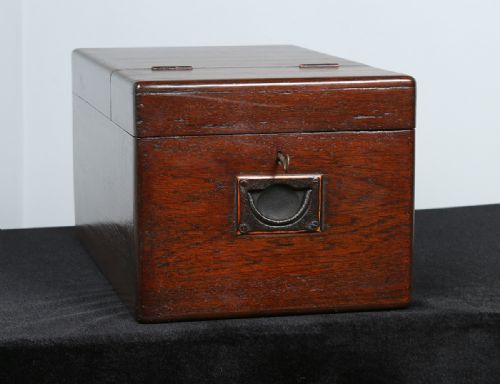 fig 4. Victorian Colonial Teak Vanity Sewing Box (Circa 1870)