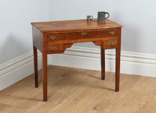 George III English Oak Lowboy Side Table (Circa 1780)