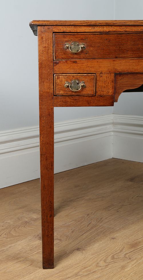fig 4. George III English Oak Lowboy Side Table (Circa 1780)