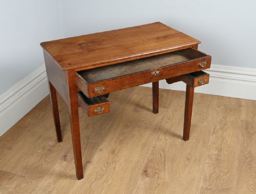 fig 6. George III English Oak Lowboy Side Table (Circa 1780)