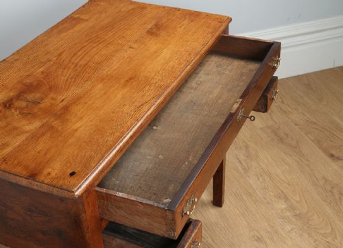 fig 7. George III English Oak Lowboy Side Table (Circa 1780)
