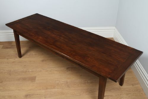 fig 4. French 7ft 11” Chestnut Kitchen Refectory Dining Table (Circa 1860)