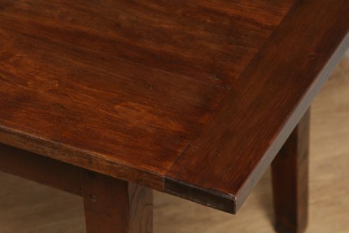 fig 6. French 7ft 11” Chestnut Kitchen Refectory Dining Table (Circa 1860)