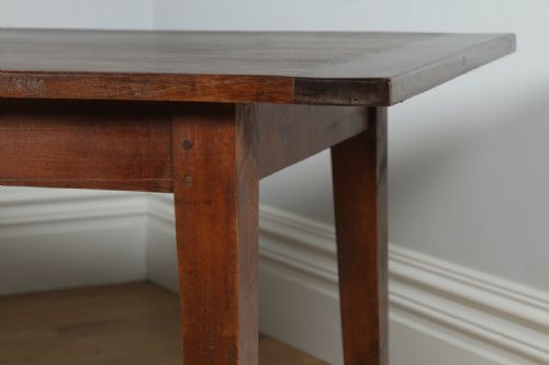 fig 8. French 7ft 11” Chestnut Kitchen Refectory Dining Table (Circa 1860)