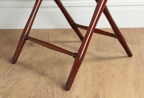 fig 9. Victorian Mahogany Butlers Drinks Tray Table & Stand (Circa 1850)