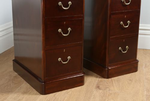 fig 5. Pair of Antique Victorian Mahogany Bedside Chests (Circa 1870)