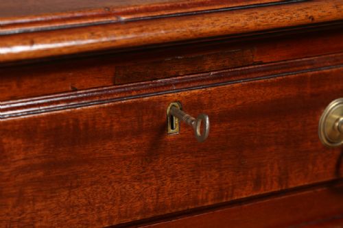 fig 7. Victorian 5ft Mahogany & Leather Double Sided Partners Pedestal Office Writing Desk (Circa 1860)