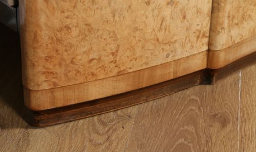 fig 7. Art Deco Burr Walnut 4ft 6” Double Size Bed (Circa 1930)