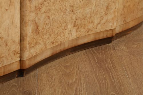 fig 8. Art Deco Burr Walnut 4ft 6” Double Size Bed (Circa 1930)