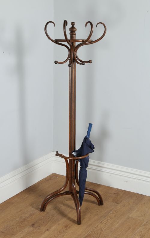 Edwardian Bentwood Coat, Hat & Umbrella Hallstand / Hat Stand (Circa 1910)