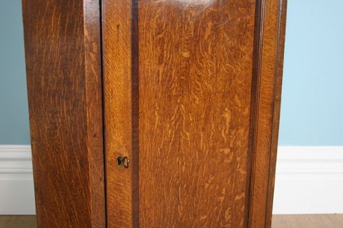 fig 2. Antique George III Oak & Mahogany Cross Banded Corner Cupboard (Circa 1760 - 1780)