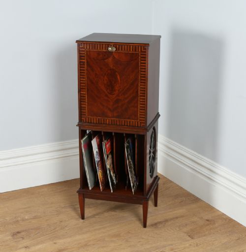 Edwardian Mahogany Music Sheet Cabinet / Chest for Sheets, Books & 12” Lp Vinyl  (Circa 1910)