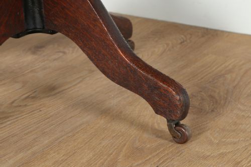 fig 9. Edwardian Oak Revolving Office Desk Library Chair (Circa 1910)
