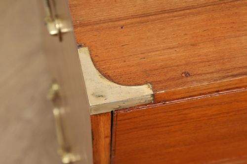 fig 3. Victorian Colonial Teak & Brass Military Officer’s Campaign Chest of Drawers (Circa 1850)