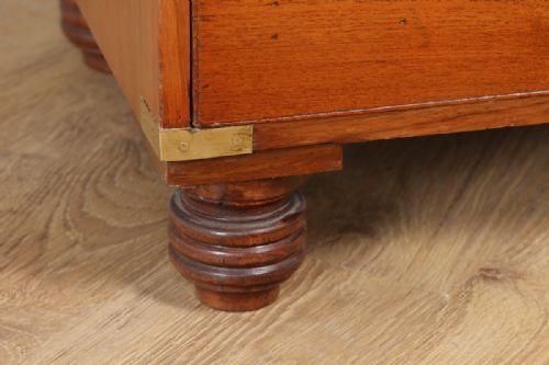 fig 4. Victorian Colonial Teak & Brass Military Officer’s Campaign Chest of Drawers (Circa 1850)