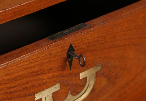 fig 6. Victorian Colonial Teak & Brass Military Officer’s Campaign Chest of Drawers (Circa 1850)