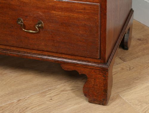 fig 6. English Georgian Oak Tallboy Chest on Chest of Drawers (Circa 1760)
