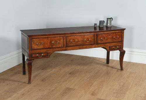 George III Oak Shropshire Low Dresser Base Sideboard (Circa 1760 - 1780)