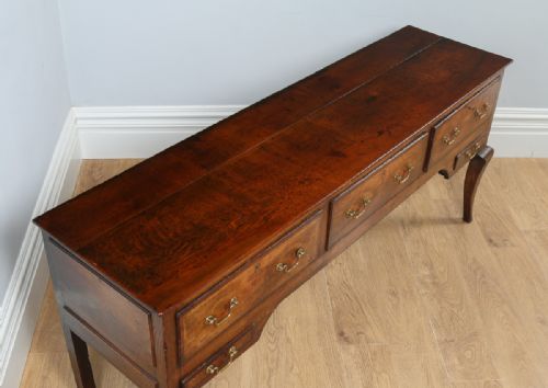 fig 1. George III Oak Shropshire Low Dresser Base Sideboard (Circa 1760 - 1780)