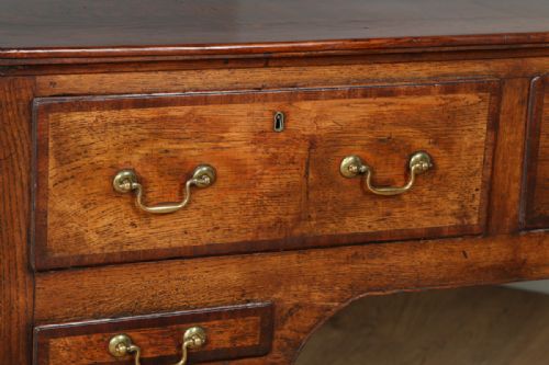 fig 4. George III Oak Shropshire Low Dresser Base Sideboard (Circa 1760 - 1780)