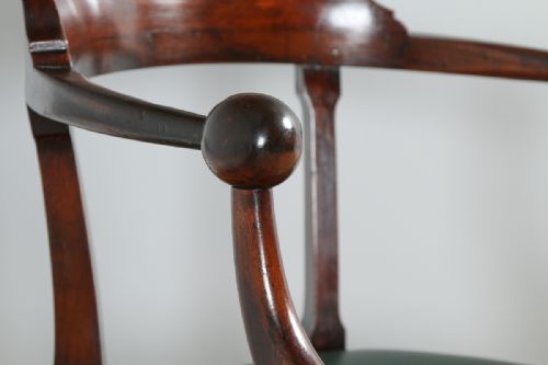 fig 5. Victorian Mahogany Revolving Office Desk Library Captains Chair (Circa 1890)