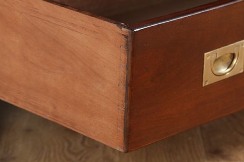 fig 8. Victorian Colonial Walnut & Brass Military Officer’s Campaign Chest of Drawers by Arthur Foley & Son of Salisbury (Circa 1890)