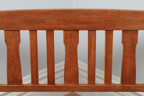 fig 3. Arts & Crafts Victorian Oak Bench (Circa 1890)