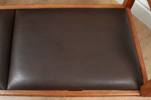 fig 8. Arts & Crafts Victorian Oak Bench (Circa 1890)