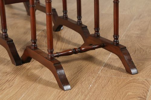 fig 4. Edwardian Set of Four Quartetto Mahogany Nest of Coffee Side Wine Lamp Tables (Circa 1900)