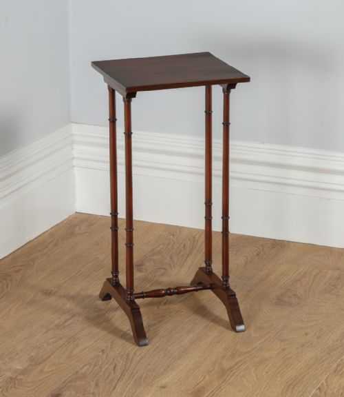 fig 8. Edwardian Set of Four Quartetto Mahogany Nest of Coffee Side Wine Lamp Tables (Circa 1900)