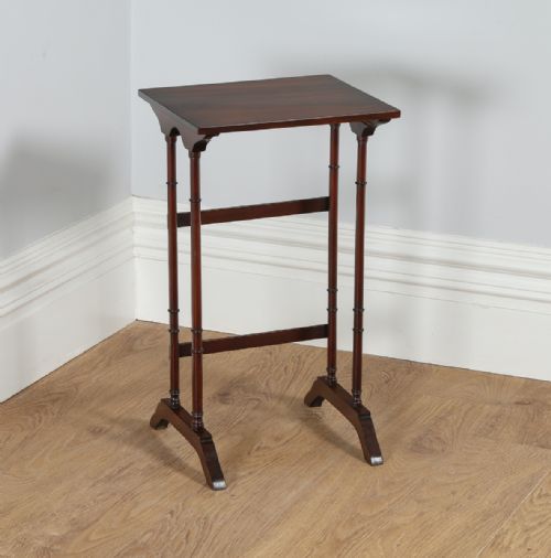 fig 9. Edwardian Set of Four Quartetto Mahogany Nest of Coffee Side Wine Lamp Tables (Circa 1900)