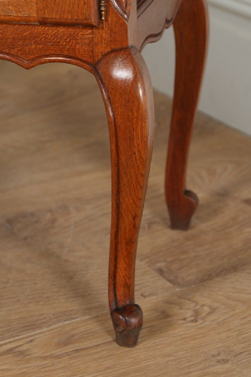 fig 7. Pair of French Louis XV1 Revival Oak Bedside Cupboards Cabinets Tables Night Lamp Stands