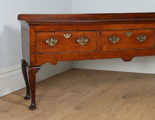 fig 2. George III Oak Shropshire Joined Low Dresser Base Sideboard (Circa 1760 - 1780)