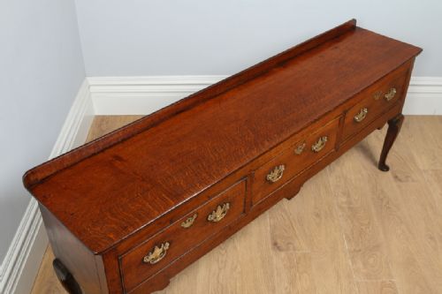 fig 1. George III Oak Shropshire Joined Low Dresser Base Sideboard (Circa 1760 - 1780)