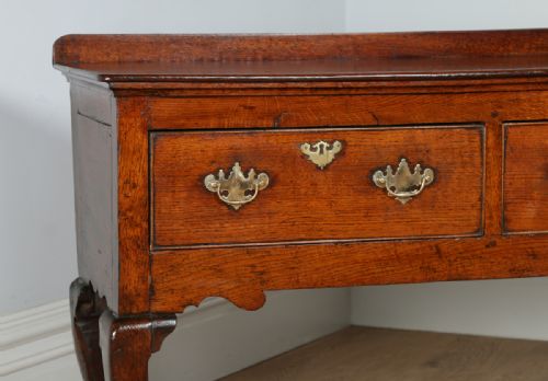 fig 3. George III Oak Shropshire Joined Low Dresser Base Sideboard (Circa 1760 - 1780)