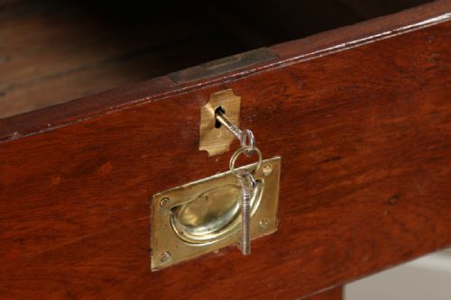 fig 8. Victorian Colonial Anglo Indian Teak & Brass Military Officer’s Campaign Chest of Drawers (Circa 1880)