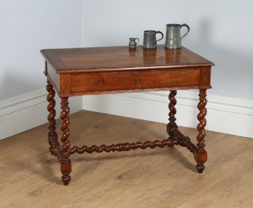 French Oak Provincial Side Table / Desk (Circa 1880)