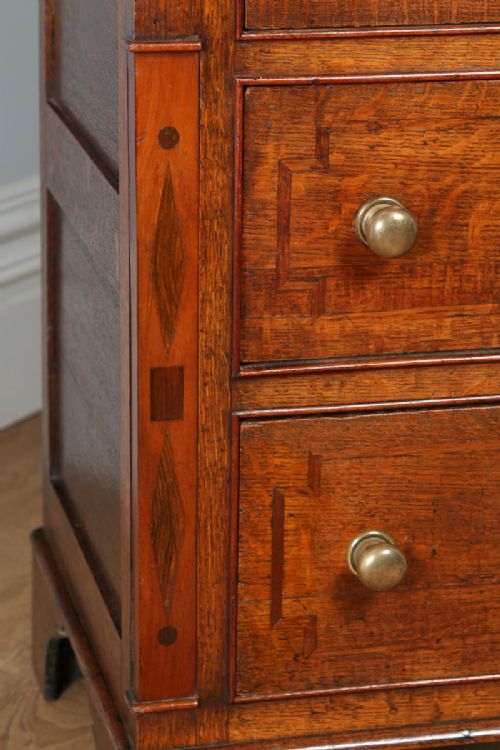 fig 3. Welsh (Anglesey) Georgian Oak & Mahogany Housekeepers Kitchen Food Cupboard Bookcase Dresser Display Cabinet (Circa 1810)