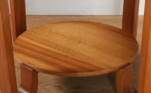 fig 8. Art Deco Figured Walnut Circular Coffee Table (Circa 1930)
