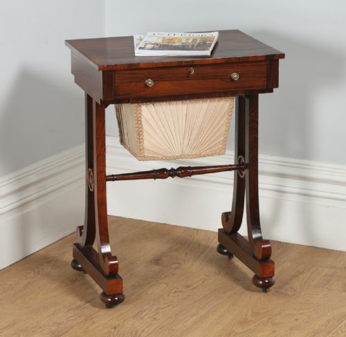 Regency Rosewood Ladies Sewing Work / Side Table (Circa 1820)