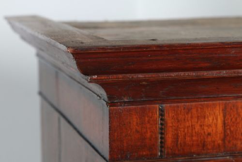 fig 4. English Georgian Oak Tallboy Chest on Chest of Drawers (Circa 1800)