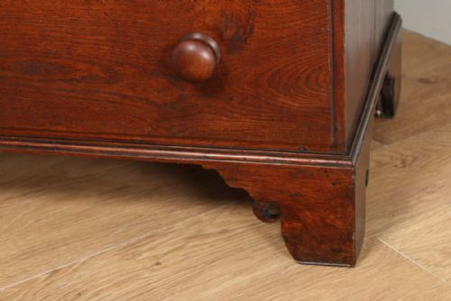 fig 6. English Georgian Oak Tallboy Chest on Chest of Drawers (Circa 1800)