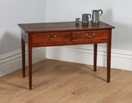 English Georgian Oak Side / Hall / Serving / Occasional Table (Circa 1780)