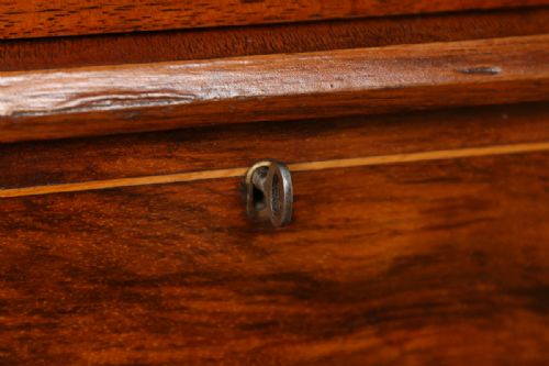 fig 6. Victorian Carved Figured Walnut Canterbury Magazine Rack (Circa 1860)