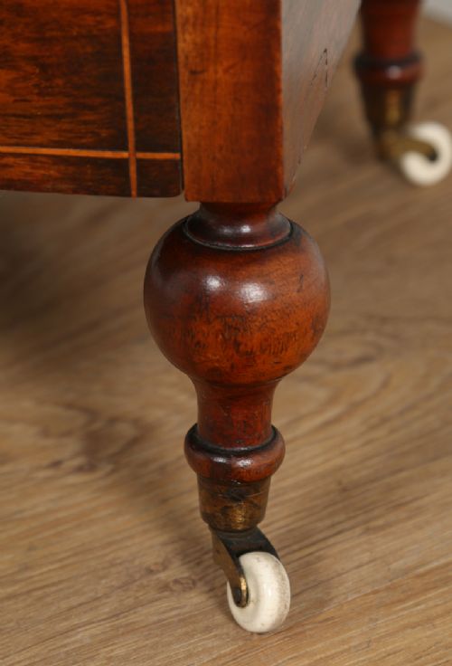 fig 8. Victorian Carved Figured Walnut Canterbury Magazine Rack (Circa 1860)