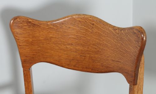 fig 2. Edwardian Oak & Leather Revolving Office Desk Arm Chair (Circa 1910)